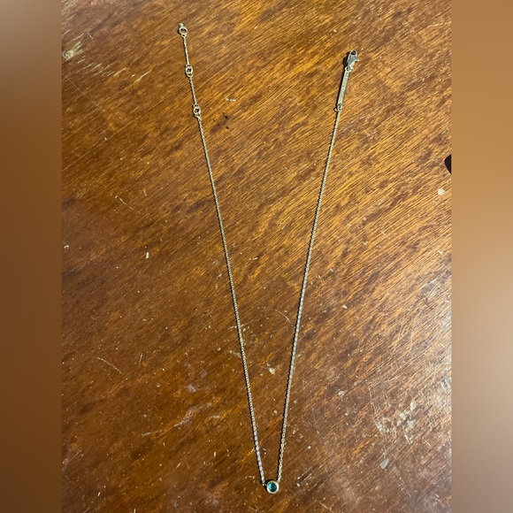 Michael Kors gold necklace with blue stone - Picture 2 of 5